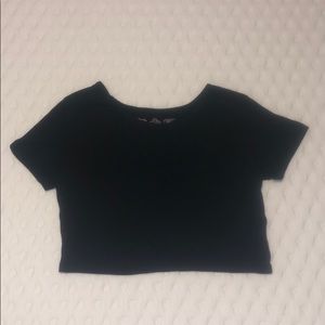 Black crop top